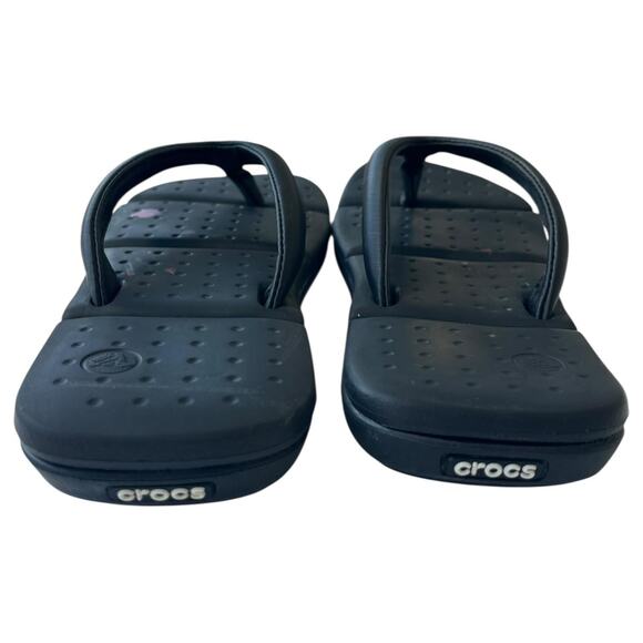 Crocs Sandals Womens 7 Captiva Cushioned Flip Flops Lightweight Casual Comfort - Picture 5 of 9